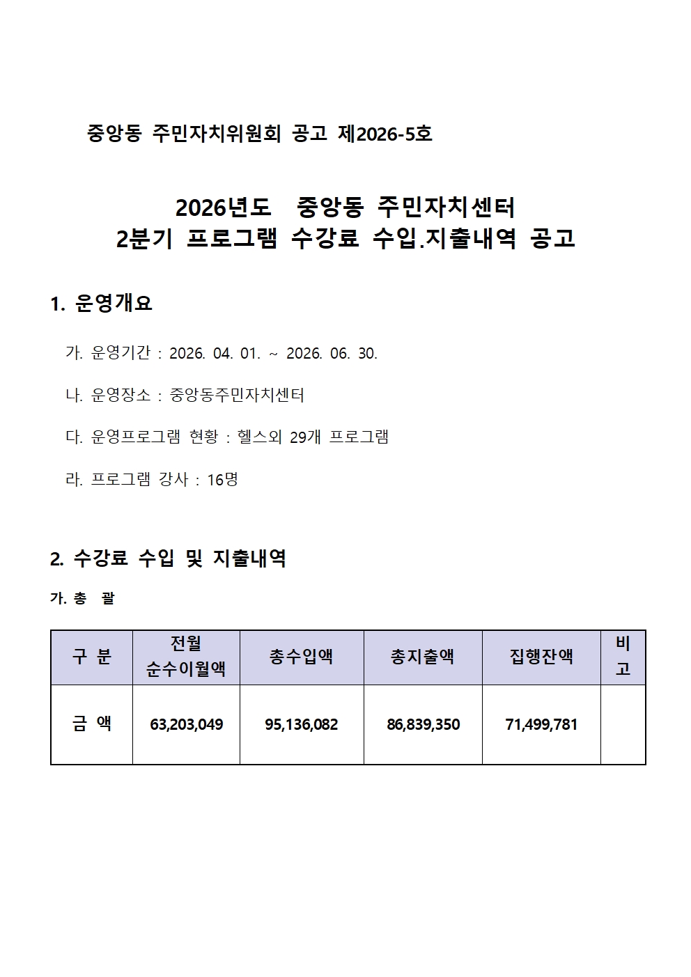 2026년 2분기 수입지출 공고001.jpg